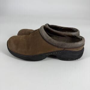 Merrell Jungle Primo Slide Mule Dark Brown Womens 6.5 Clog Slip On Walking Easy